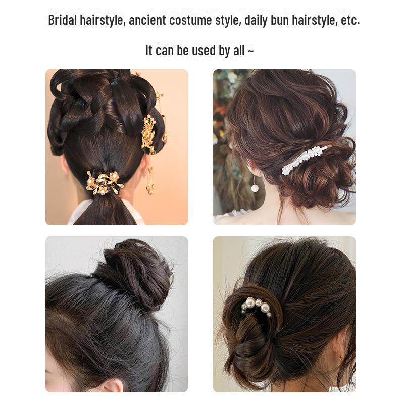 Black U-Shaped Bold Hair Clip – Large Fixing Tool & Side Clip