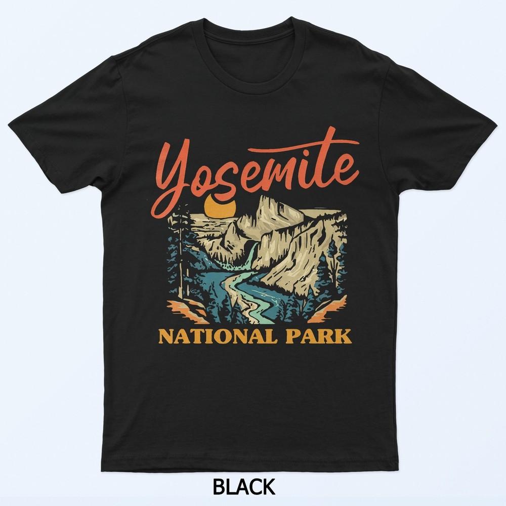 Vintage Yosemite National Park California Sunset T-Shirt