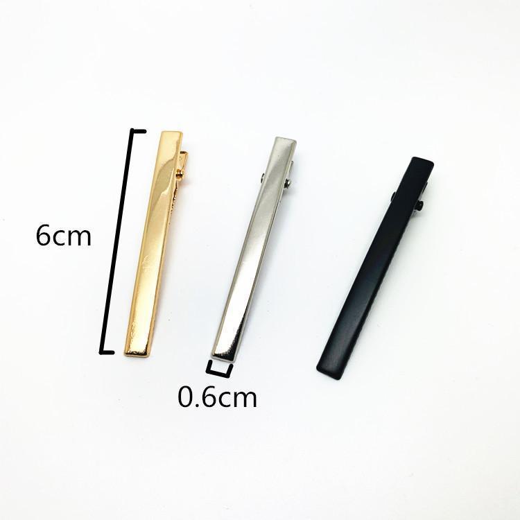 6cm-8cm Korean Style Thin Rectangular Duckbill Hair Clips
