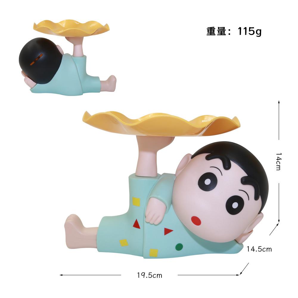 Shin Chan Key Storage Tray Piggy Bank Entryway Decorative Organizer With Easy Access For Shoe Cabinet Desktop Present For Family