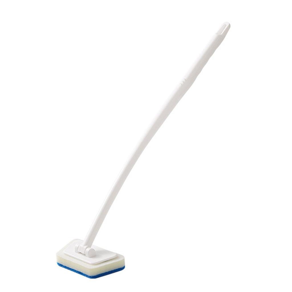 Shower Cleaning Brush with Long Handle Tub and Tile Scrubber Ceramic Tile Sponge Cleaning Brush for Cleaning Bathtub
