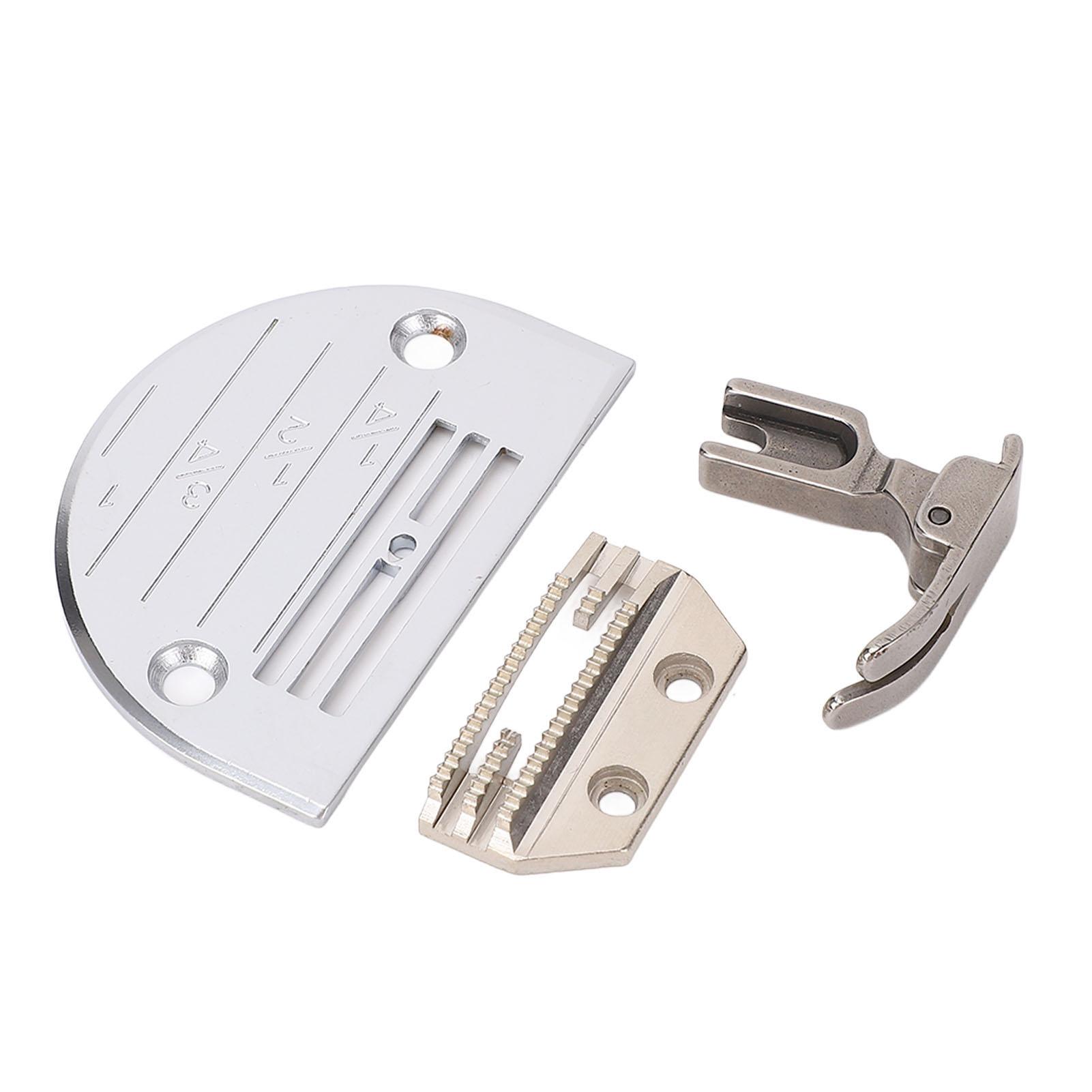 

Industrial Sewing Machine Needle Plate Feed Dog Presser Foot Set FD502803 XDN18T P351 Stainless Steel for FDM Sewing