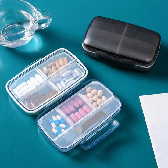 8 Grids Pill Box Classified Large Capacity Dust-proof Independent Division Pill Case for Travel