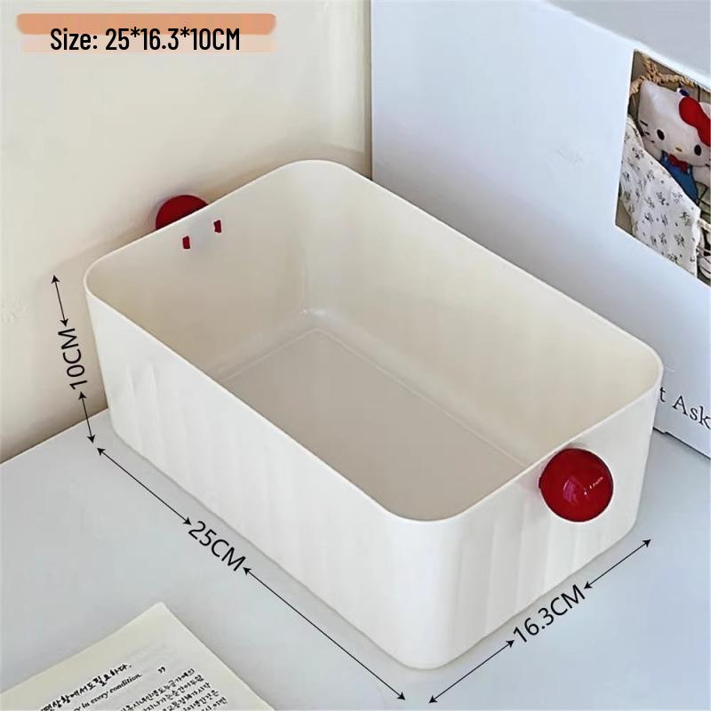 Dopamine Acrylic Storage Basket - Cute Desktop Organizer for Snacks, Stationery, Cosmetics & Sundries