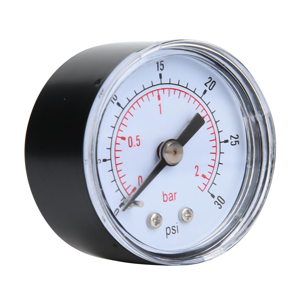 Mechanical Pressure Gauge for   Oil Water 1Celsius8inch BSPT Back Connection (0-15psi 0-1bar)