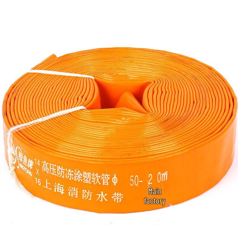 Rubber Coated PVC High Pressure Water Hose - Blue & Yellow for Agricultural Irrigation