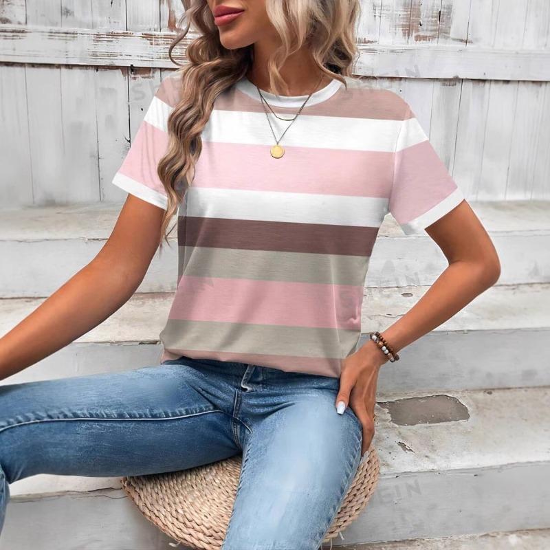Fashion Hot Sale Christmas Halloween Double Series 3D Printed Women's Trend Crew Neck Loose Short Sleeve T-Shirt