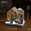 Christmas Village Accessories LED Lighted Christmas Village Houses Xmas Vacation House Statue Xmas Village House for Home Decor