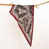 Retro Cotton and Linen Feel Triangular Silk Scarf Women's Four-season Versatile Neck Protection Scarf Headscarf Commuting Accessories Scarf