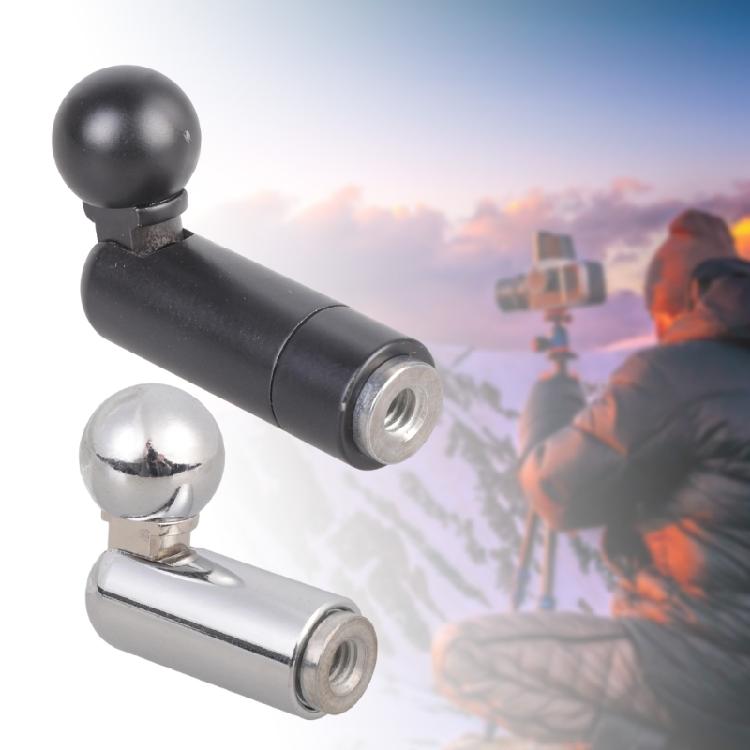 17mm Ballhead Adapter For 1/4inch Thread Featuring 90 Degree Angle 350 Degree Rotation/without Rotation Capability