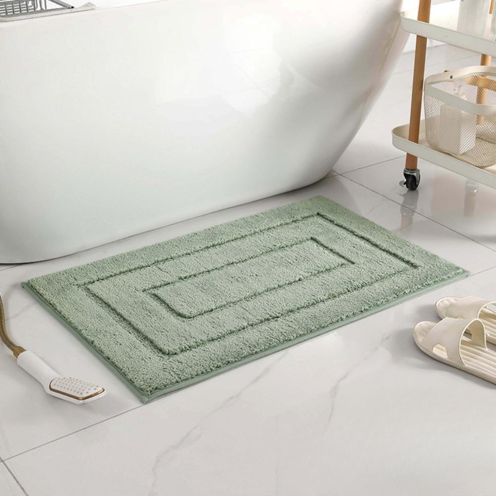 Circular Jacquard Bathroom Cashmere Thickening Mat Bath Non-slip Carpets In Wash Basin Bathtub  Floor Rug Shower Room Doormat Memory Foam 3D Pad