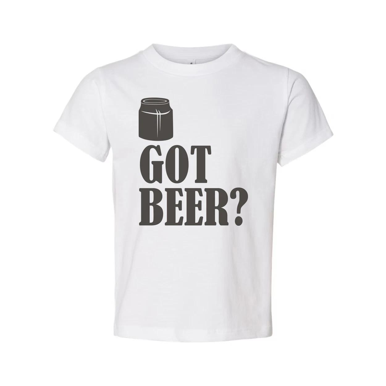 Unisex Short Sleeve T Shirt With Beer Can Graphic And Got Beer Phrase Print Desi 2XL