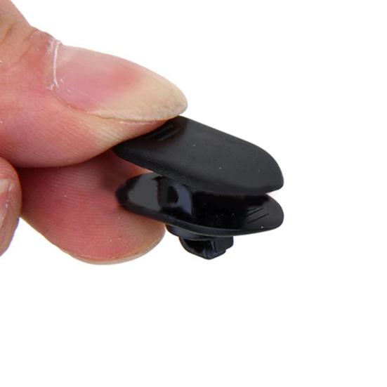 10 ks otočný klip na klopu pro kabel mikrofonu nebo sluchátek