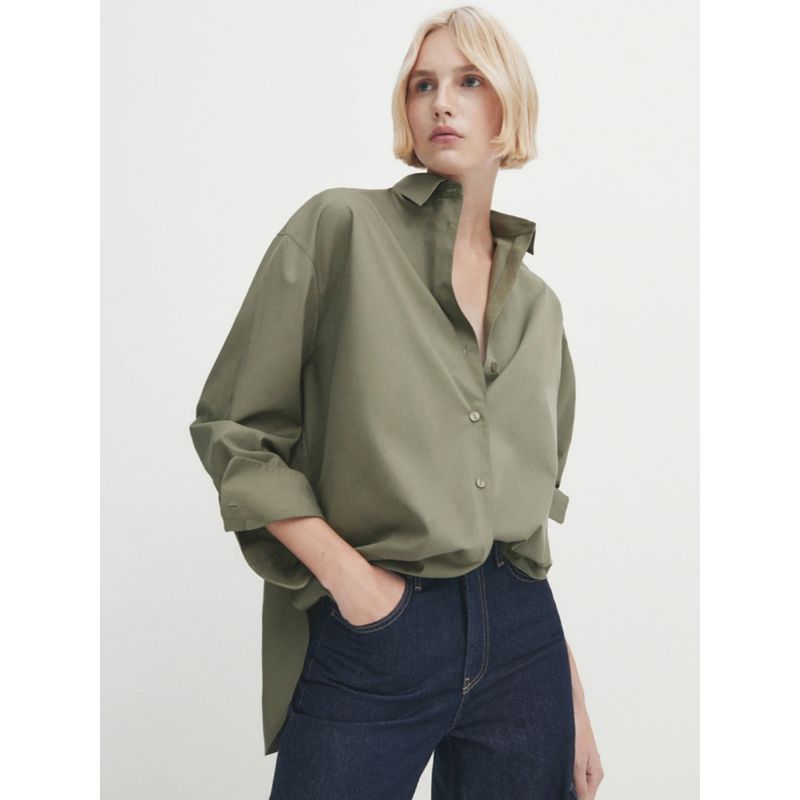 MD Women's Clothing Spanish New Arrival French Normcore Loose Tops Pure Cotton Long Sleeves Shirt Women 05116722505