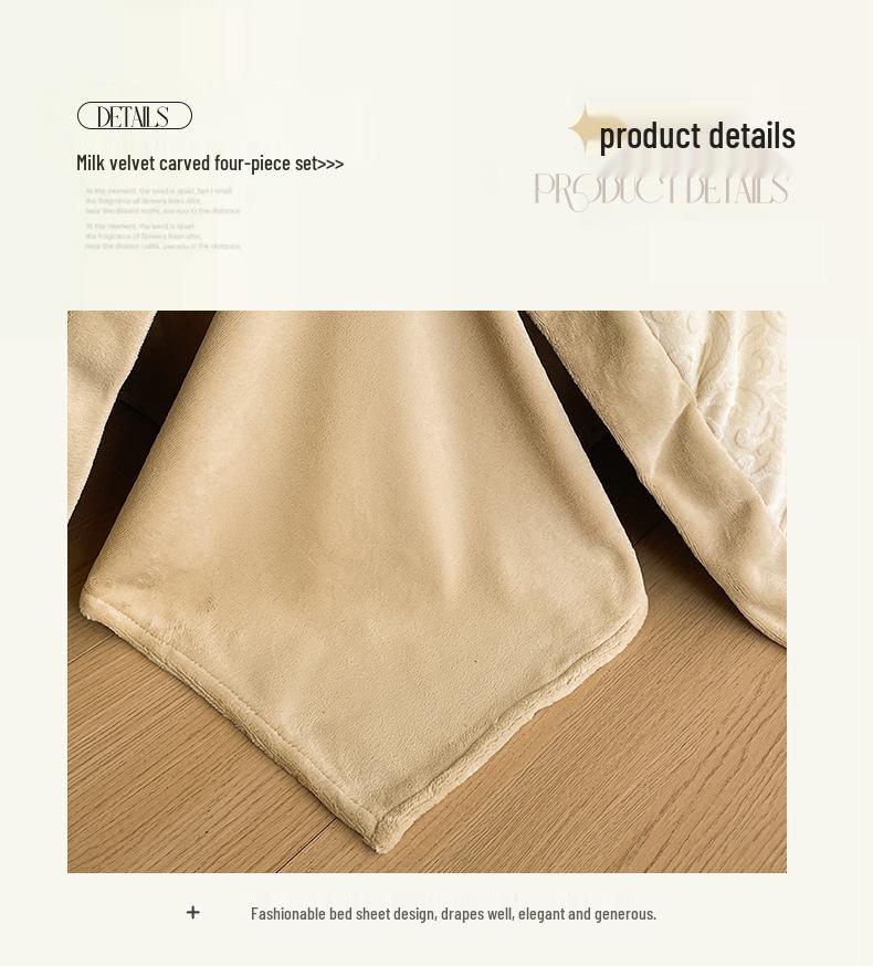 Luksusowy zimowy komplet pościeli z aksamitu w kolorze koralowym - 4-częściowa dwustronna kołdra i prześcieradło z aksamitu zapewniające najwyższy komfort.