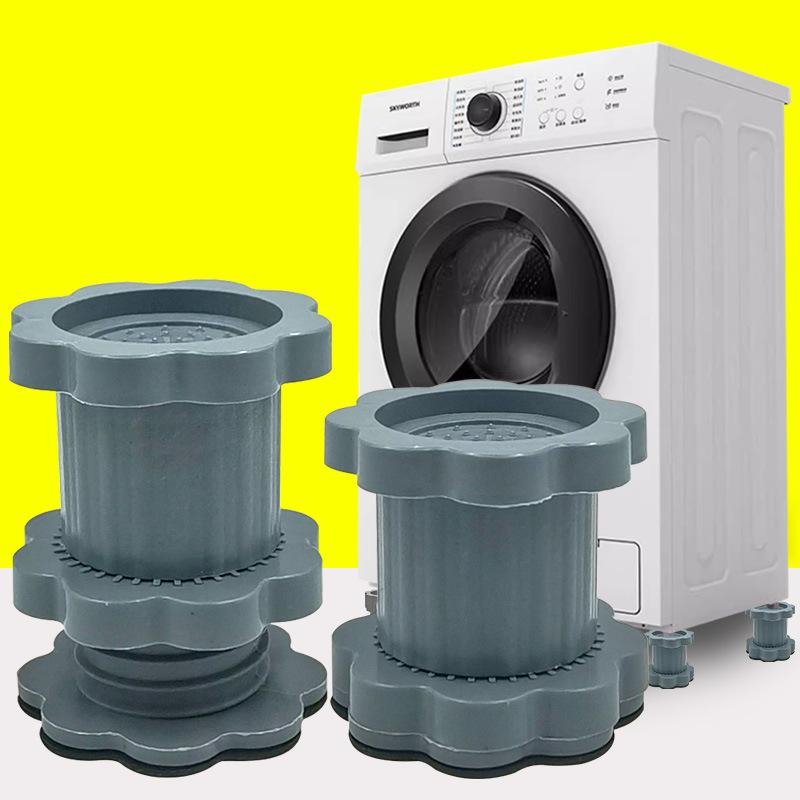 

4 шт. Ножка стиральной машины, подкладка для пульсаторного барабана, универсальная амортизация, противоскользящая, увеличивающая высоту, регулируемая подкладка для увеличения высоты мебели, основание холодильника