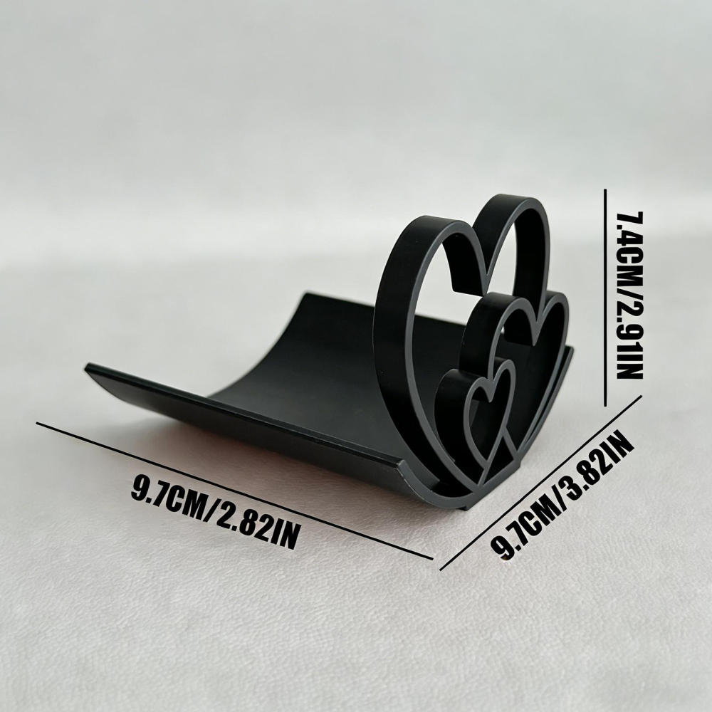 

Kitchen Paper Towel Holder Modern Heart Shape Rack Paper Towel Holder For Farmhouse Home Bathroom Toilet Cabinet Bar Apartment чорний