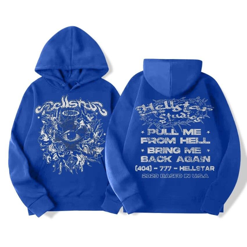 

Толстовка з принтом Hellstar Graphic Printed Unisex s and WoUnisex Осінь/зима Harajuku Hooded Sweatshirt Unisex s Vintage Large Jacket Street Wea M