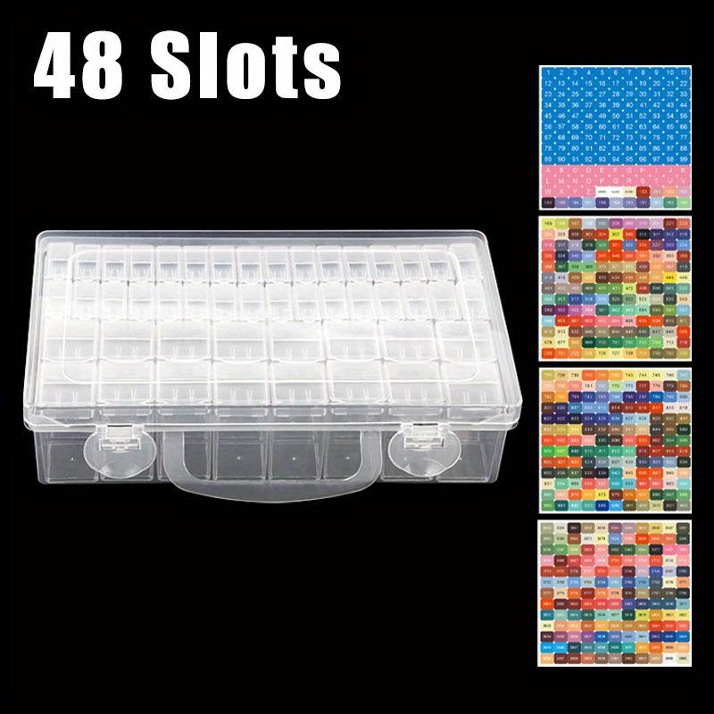 Пластиковый ящик для хранения Сделай сам Алмазная вышивка Бусины Шармы Ювелирные аксессуары Органайзер Коробка Прозрачный Прямоугольный Органайзер для бусин