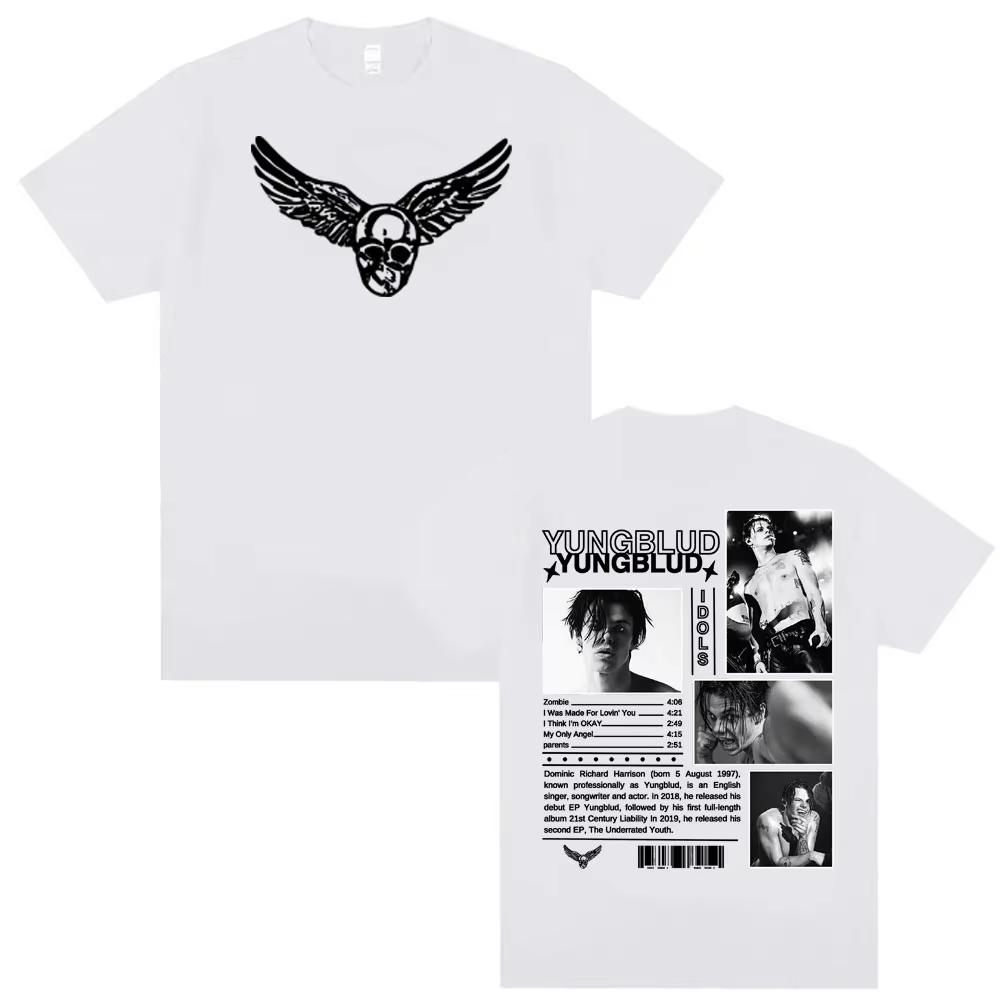 Singer Yungblud IDOLS Album Tour 2025 Cover TShirts Men Women Fashion Harajuk Hip Hop T Shirt Casual Hot Sale T-shirt Streetwear