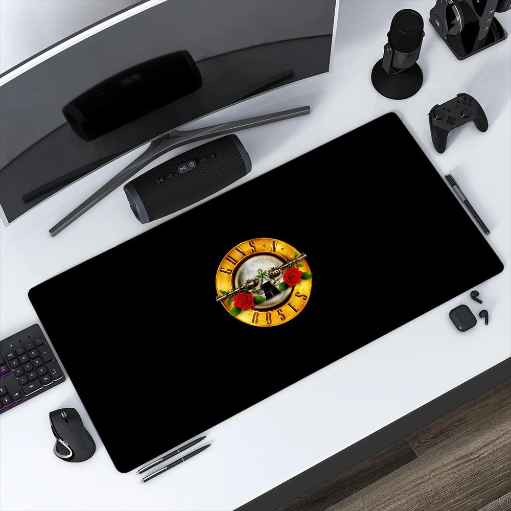 G-Guns N Roses Rock Music Band Mouse Pad Non-slip Thickened Large Writing Lockedge Office Student Gaming Cushion MousePad