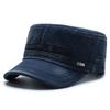 Gewaschene Baumwolle Flache Kappe Militärkappe Damen Herren Kadett Armee Kappe Retro Armee Hüte Knochen Mann Kappe Sommer Outdoor Fischer Sonnenschutz Kappe