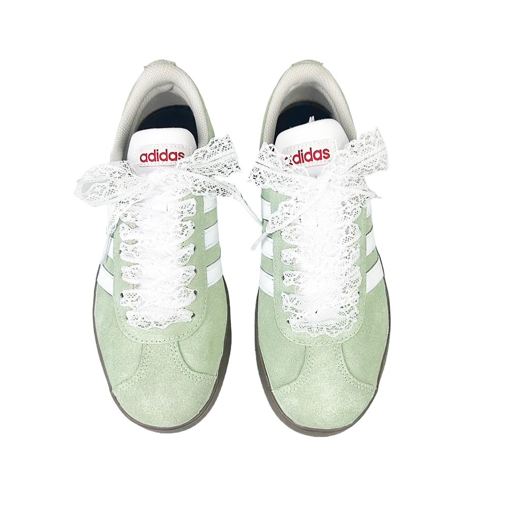 Adidas Neo VL Court 2.0 Abrasion Resistant Low top Skateboard Shoes Unisex Light Green HQ1802(Team40-)