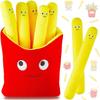 Liangnv Food Pillows Cute French Fry Plushie Toy Food Stuffed Animals Removable Plush French Fries Pillow Funny Food Plushies, Creative Simulation Fri