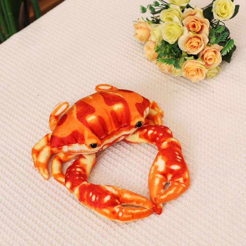 Creative Simulation Crab Doll Plush Toy Hairy Crab Doll Home Decoration Ornament Children's Soothing Ragdoll