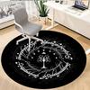 1pc Tree Gondor Symbol Round Rug Flannel Fun Playful Design Living Room Bedroom Floor Mat Home Decoration Kids Room Carpet Y82817