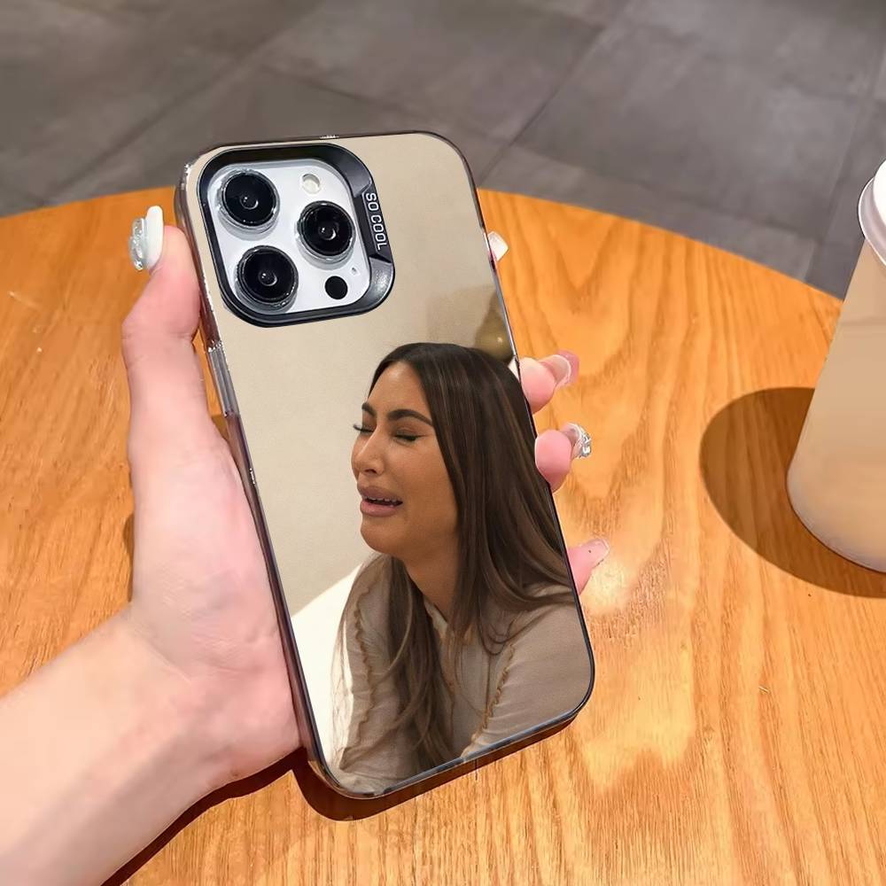 K-Kim K-Kardashian Memes Phone Case For iPhone17,16,15,14,13,12,11,Pro,MAX White Matte Shockproof Cover iPhone16plus