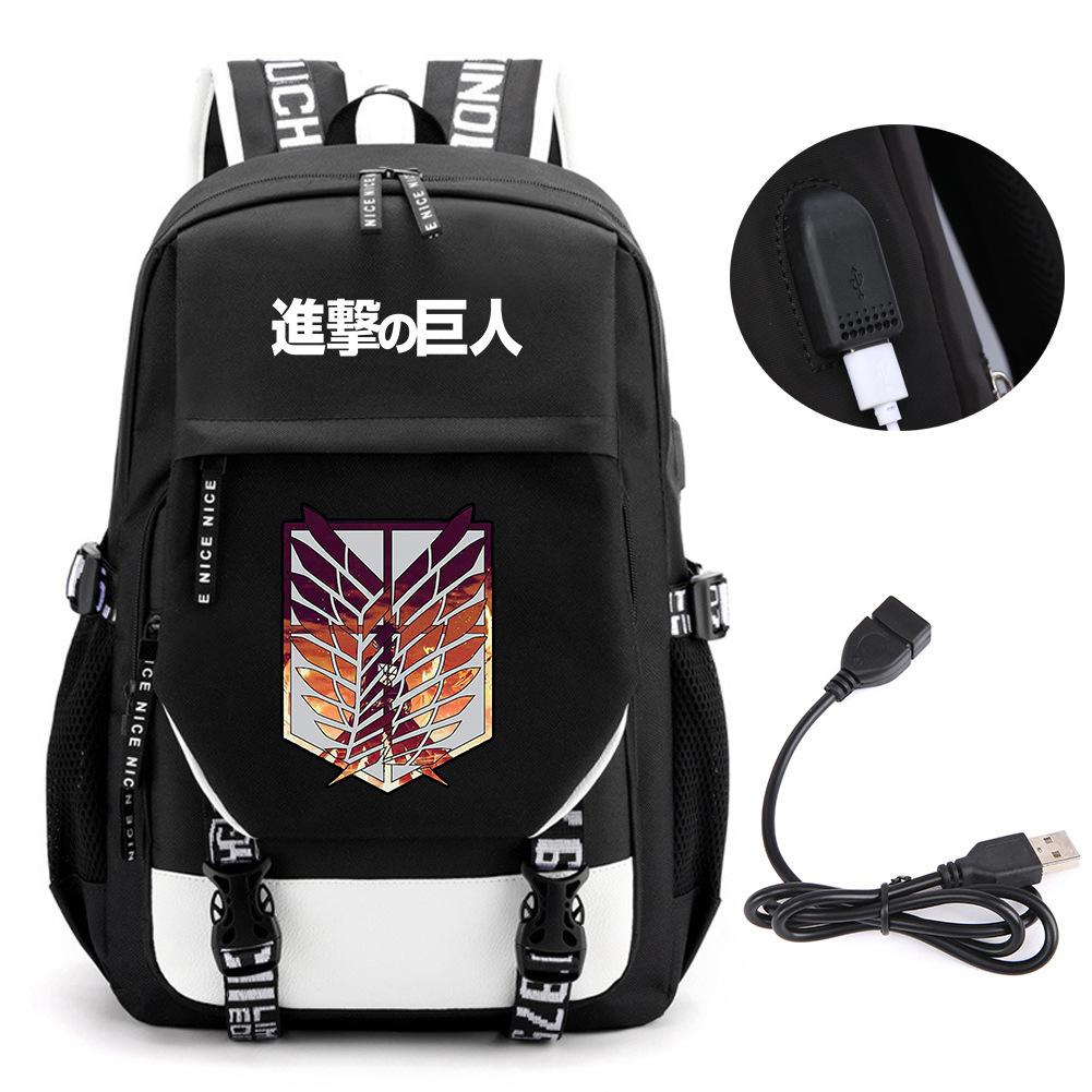 Animation Peripheral Student School Bag Large Capacity Computer Bag Outdoor Backpack
