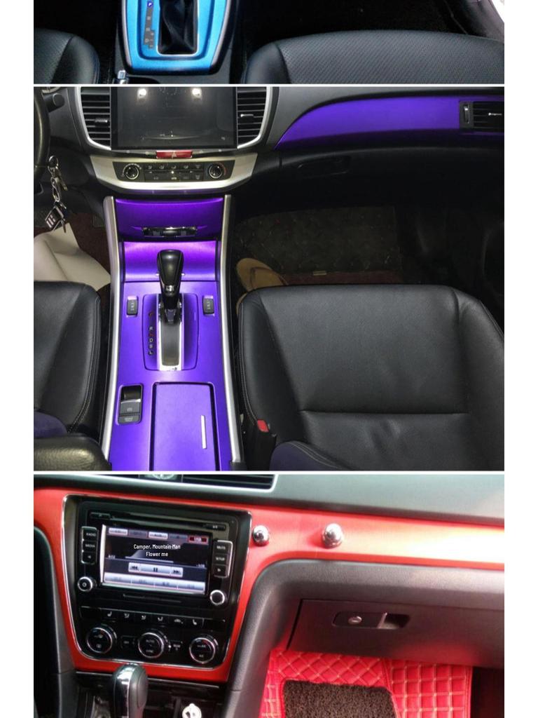 Carbon Fiber Stickers for Mercedes-Benz GLK200/260/300 (2013-2016): Center Console & Door Panels