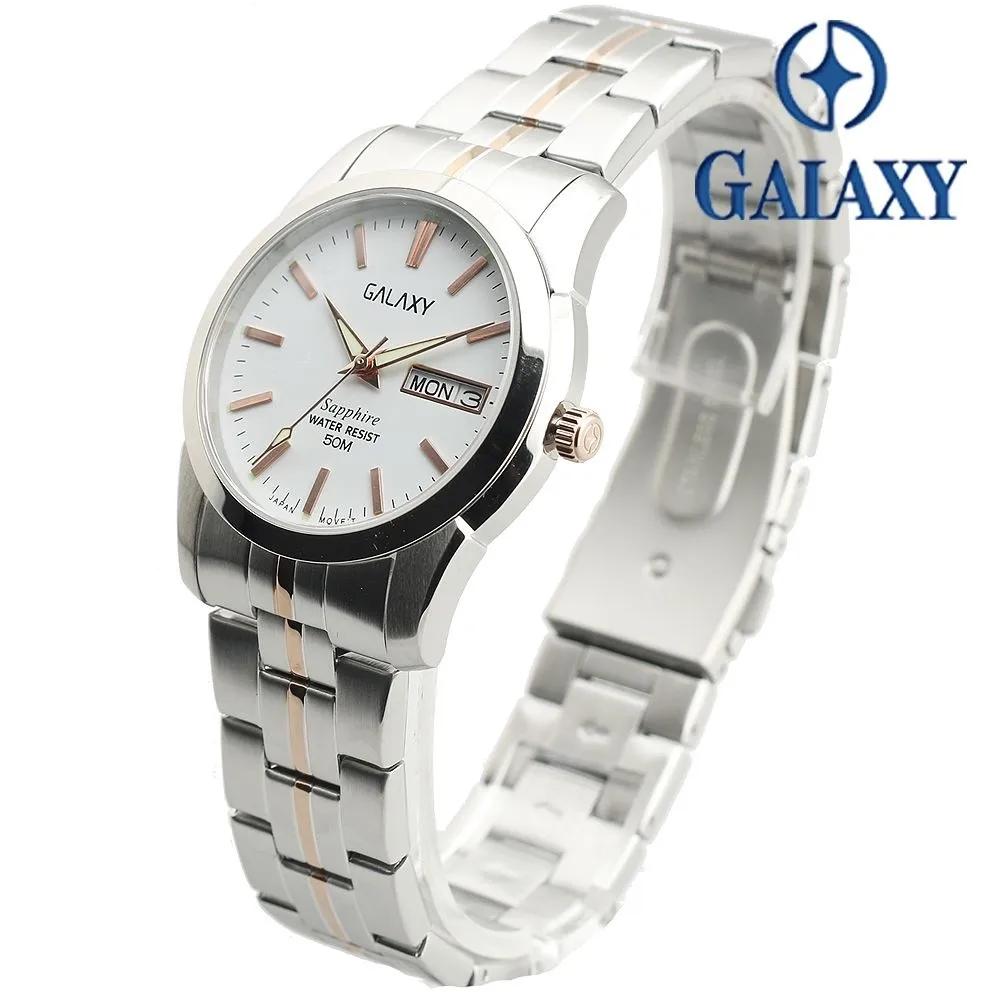 Galaxy Sapphire Glass Luminous Men's/Women's Couple Wristwatch QA9012ME/QA9012FE