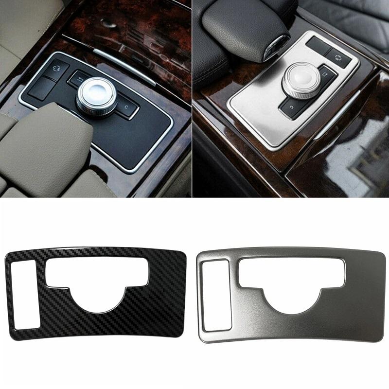 For Mercedes Benz E W212 E260L E300 Car Central Control Interior Trim Panel ES Switch Frame Decoration Stickers Car Accessories