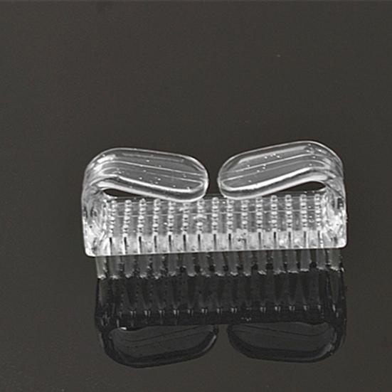 4Pcs Plastic Handle Grip Nail Dust Brush Fingernail Scrub Cleaner Pedicure Tools