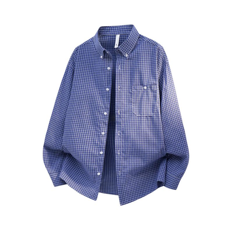 Loose Collar Shirt Jacket, Retro Long Sleeved Shirt, Men's Shirt, Versatile Commuting Shirt, Washed Top
