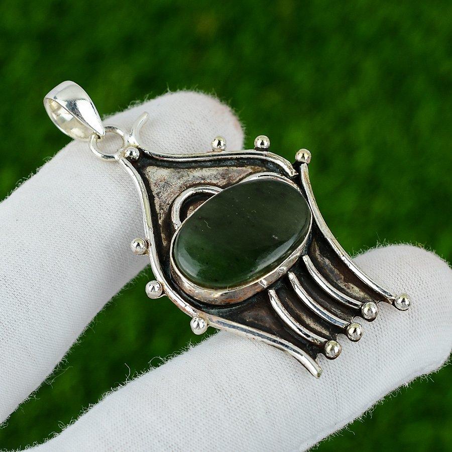 Gift For Women Jewelry Pendant 925 Sterling Silver Natural Vasonite Gemstone