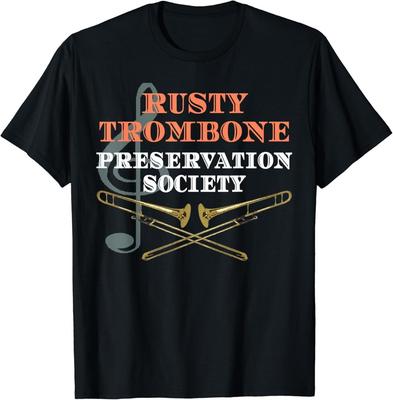 Rusty Trombone Shirt Funny Crude Adult Humor Graphic Gift Unisex T-Shirt