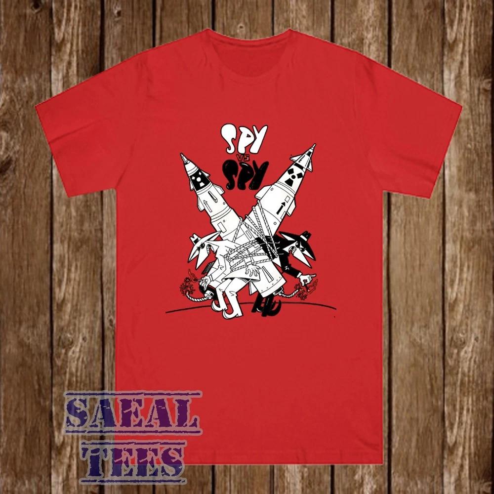 Spy vs Spy Funny Comic Magazine Retro Men s Red Size S-5XL S