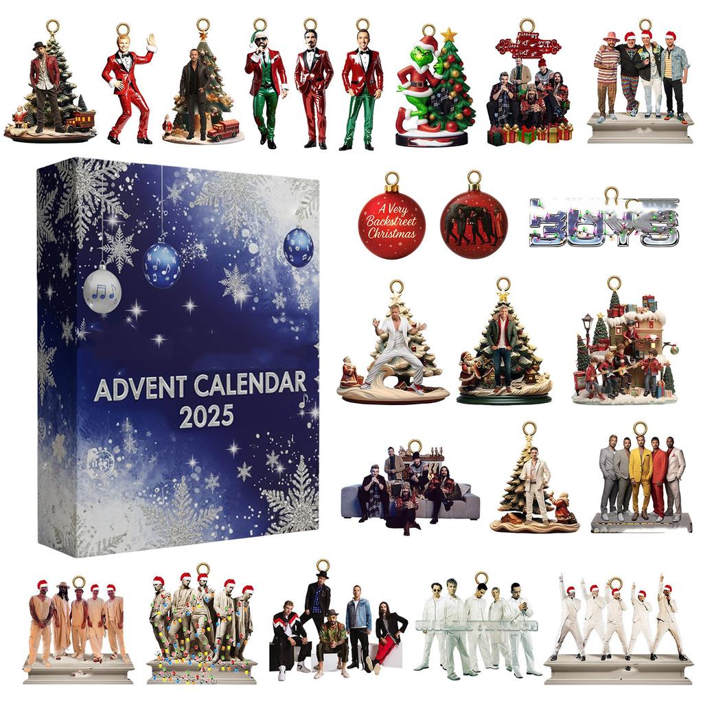 2D Ebene+Flugzeug Box +24 Stück Jungen in der Gasse hinter der Straße Countdown Box Weihnachts-Adventskalender