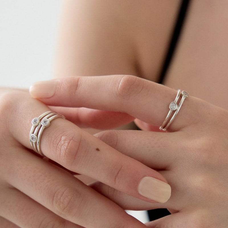 Aphrose Logo Pure Frame Pendant Ring