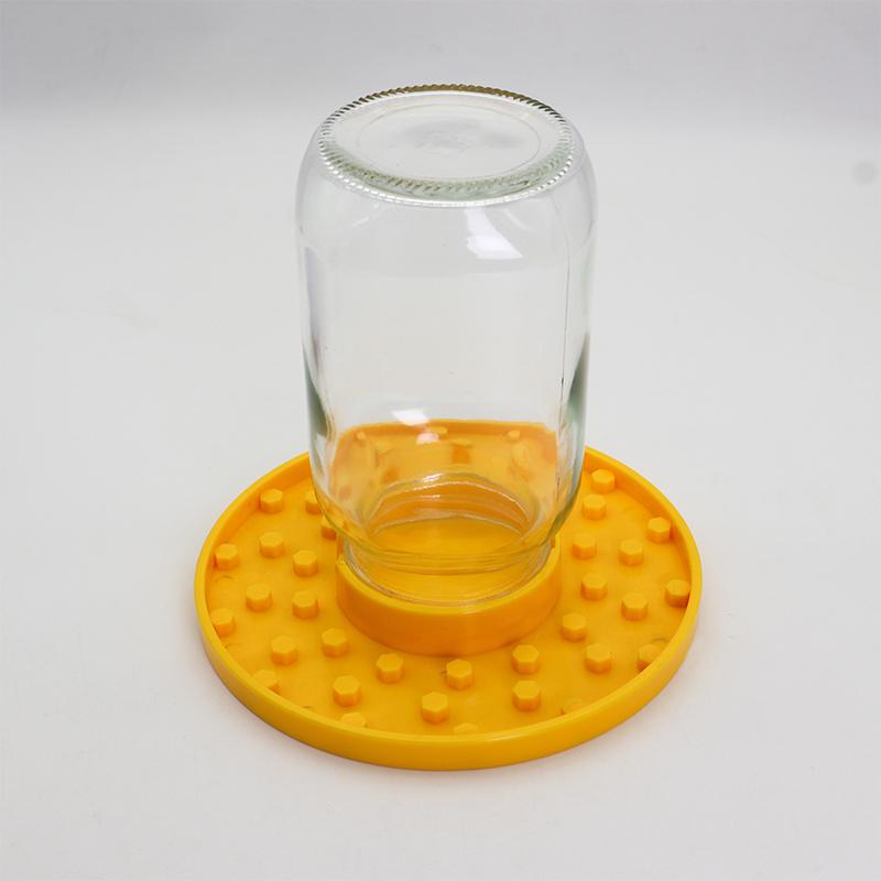 Bee Feeder Base For Regular Mouth Mason Jar, Bee Watering Station, Bee Base For Garden, Bee Cups Water Base For Been