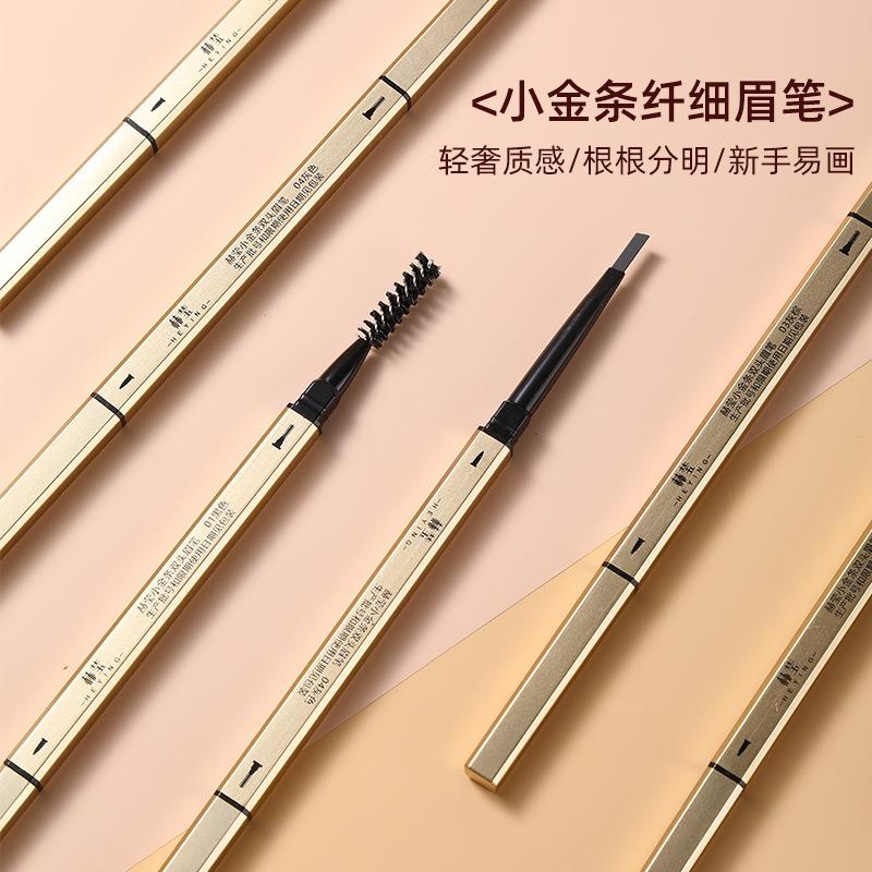 Double Head Eyebrow Pencil Long Lasting Sweatproof Natural Makeup For Beginners