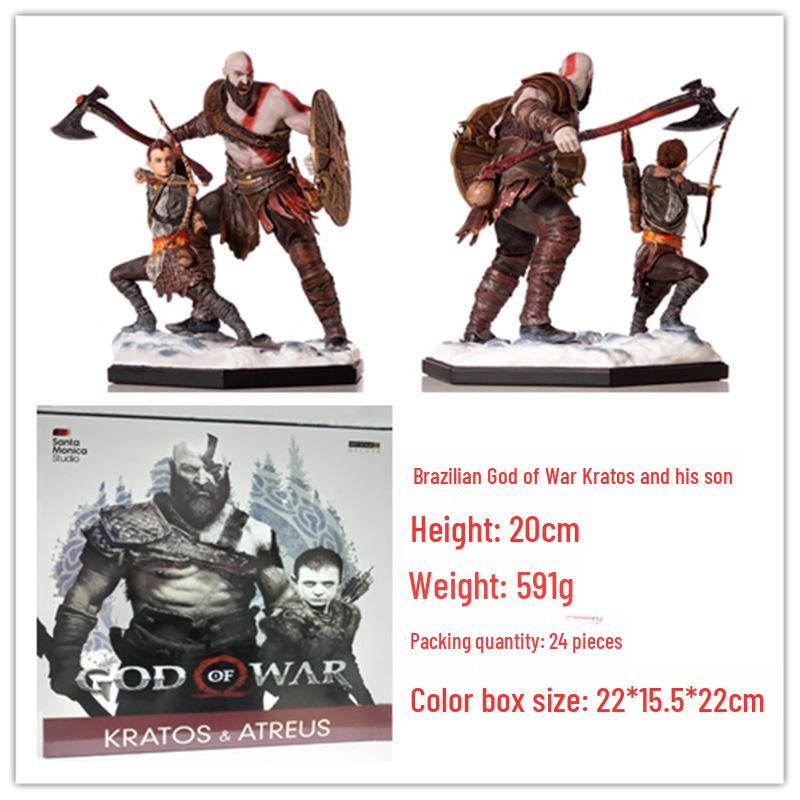 

Spot Iron Studios God of War Kratos & Atreus 1/10 Handcrafted Statue