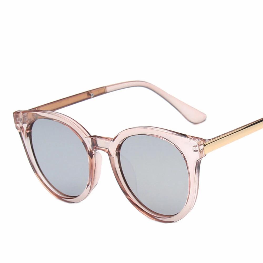 Fashion Brand Sunglasses Cat Eye Multicolor With Mirror Coated Lens For Women