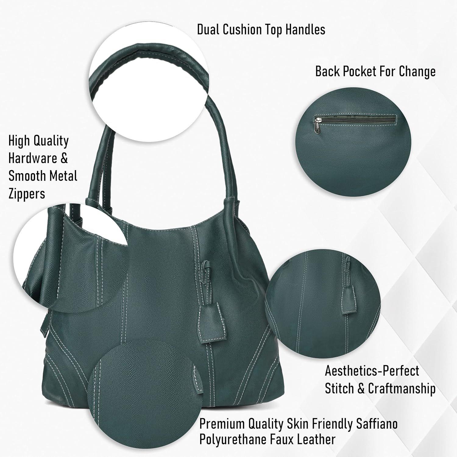 Женская сумка из искусственной кожи (большой) 12 x 17 x 6 in серый — фото 8