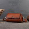 Vintage Genuine Leather Summer Pillow Bag Handmade Versatile Solid Color Women Shoulder & Crossbody Bags