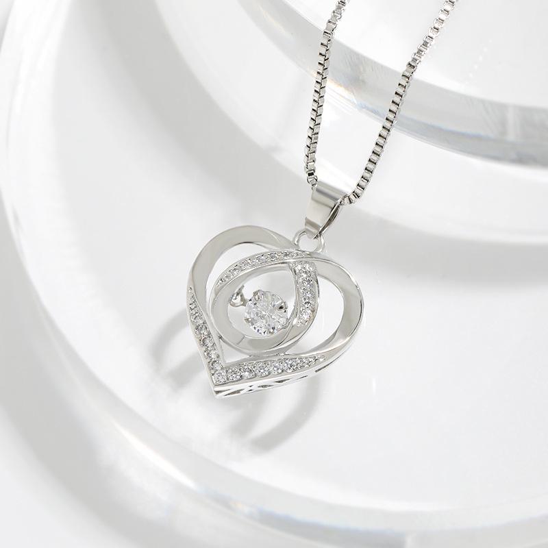 Heart-shaped Eternal Love Ocean Heart Necklace Gift for Girlfriend