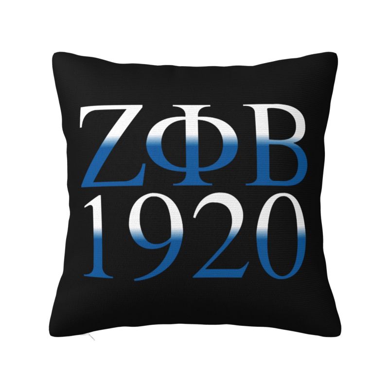Nordischer Stil Zeta Phi Beta Kissenbezüge xcm Samt-Kissenhülle für Sofa Auto Quadratischer Kissenbezug Schlafzimmerdekoration